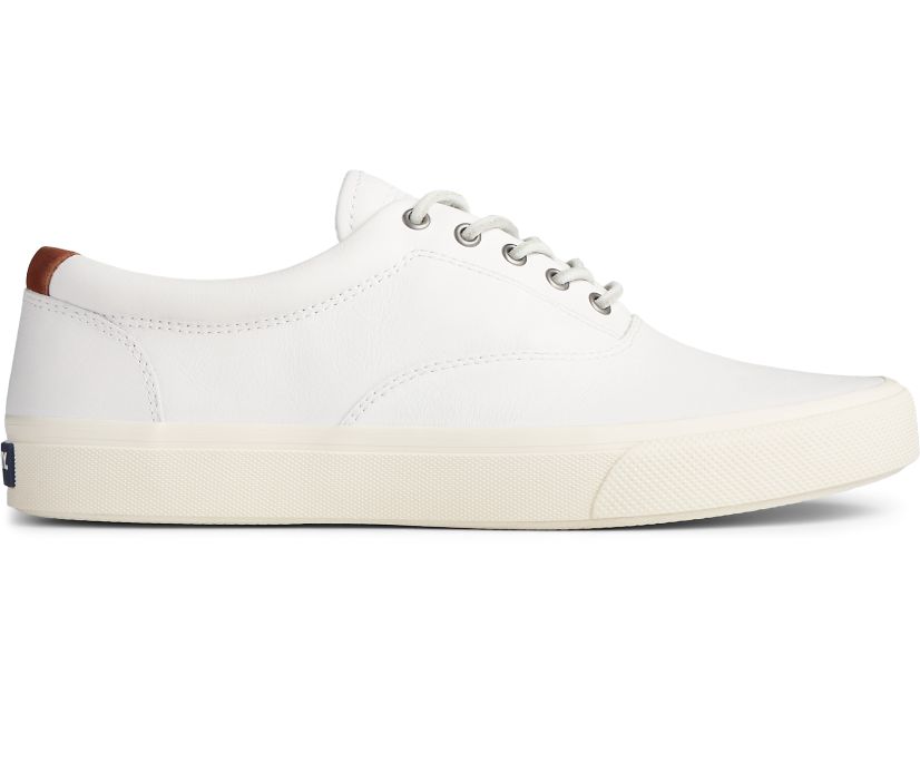 Sperry Striper Plushwave CVO Leather Sneakers - Men's Sneakers - White [MB6587149] Sperry Top Sider